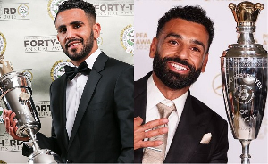 Mahrez (L) and Salah (R) are the only African players to win the PFA Player of the Year award