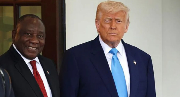 Donald Trump has repeatedly criticised the policies of South Africa's President Cyril Ramaphosa