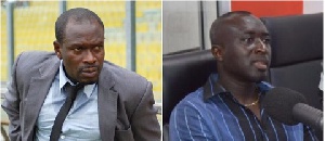 Former Black Stars forwards, CK Akunnor and Augustine Arhinful