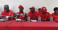 PUWU  members at a press conference