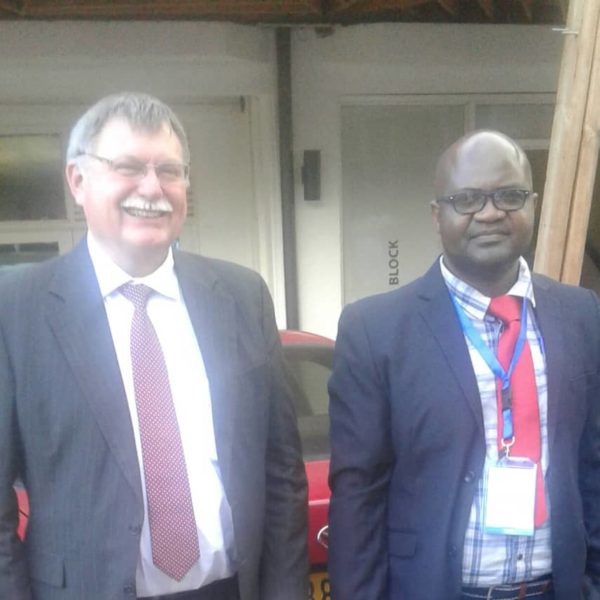 Prof. Barry Green (left) and Prof Franck Kalaka Mutombo