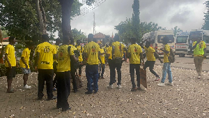 A photo of some supporters during the walk