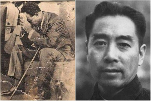 Dr Kwame Nkrumah (L) when Chinese Premier Zhou Enlai (L) told him he had been removed from power