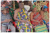 Nana Nkansah Boadu (M) is chief of Agric-Nzema in the Kwadaso Municipality
