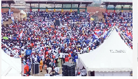 Thousands of NPP supporters thronged the Jubilee Park in Kumasi for the unveiling of NAPO