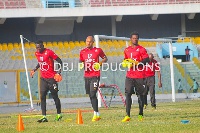 Th three Ghana goalkeepers