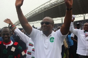 Former  President John Dramani Mahama with some NDC executives