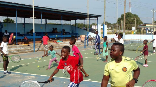 The Tennis clinic gave opportunity to beginners to learn the sport