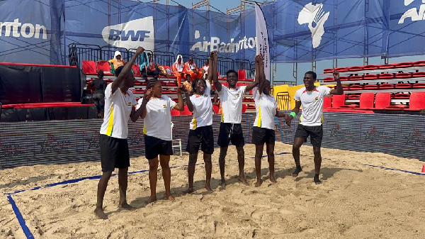 Team Ghana at the 2025 Africa Air Badminton Championships