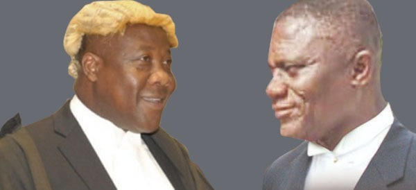 Benson Nutsukpui, ormer President of the Ghana Bar Association (L) with Justice Aboagye Tandoh (R)