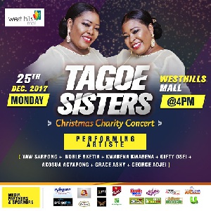 Tagoe Sisters 'Christmas Charity Concert' poster