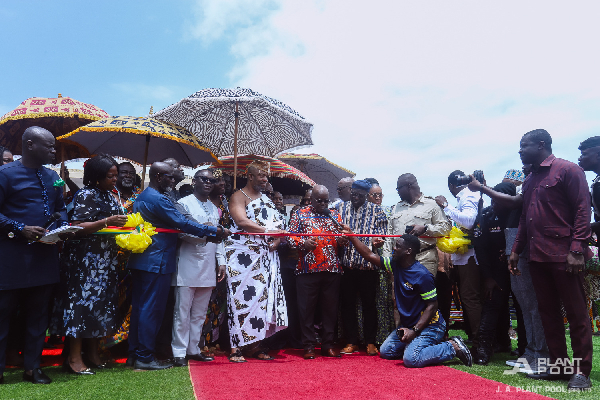 Akufo-Addo with the Ga Mantse officially launching the programme