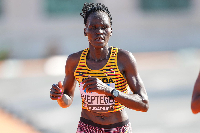 The late Ugandan Olympic athlete Rebecca Cheptegei