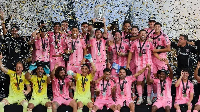 Lionel Messi and his Inter Miami teammates celebrating their MLS Cup victory
