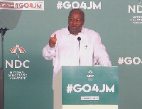 John Dramani Mahama was the presidential candidate of the NDC in 2020