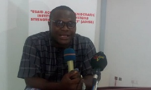 Programs Officer of Ghana Anti-Corruption Coalition , Kwesi Boateng Asumeng