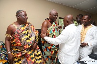 Akufo-Addo with Nii Okwei Kinka Dowuona VI, President of House of Chiefs