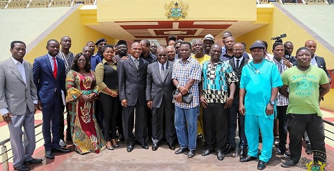 Members of the Ghana Boxing Association in a group picture