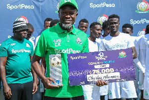 CK Akonnor was crowned the SportPesa League Coach of the Month for October 2025