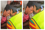 Emotional scene as mother mourns two children lost in devastating Accra floods
