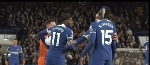 Watch the row among Chelsea players over penalty against Everton
