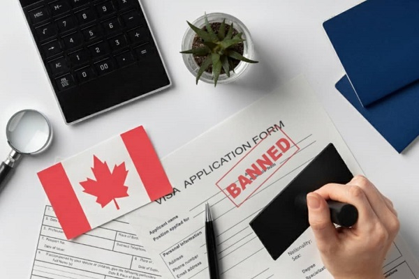 File photo of a Canadian Visa