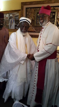Chief Imam (left) and Archbishop Buckle (right) strengthen religious ties.