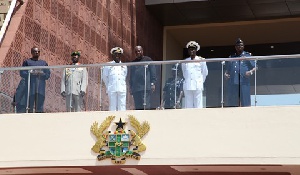 Mahama Viewing Change Of Guard