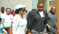 Nana Konadu Agyeman Rawlings, founder of the NDP and her Lawyer Ace Anan