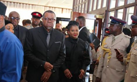 President of Namibia Hage Gottfried Geingob at the Accra International Conference Centre