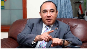 Egyptian Ambassador to Kenya Wael Nasr Eldin Attiya during the interview at the embassy in Nairobi