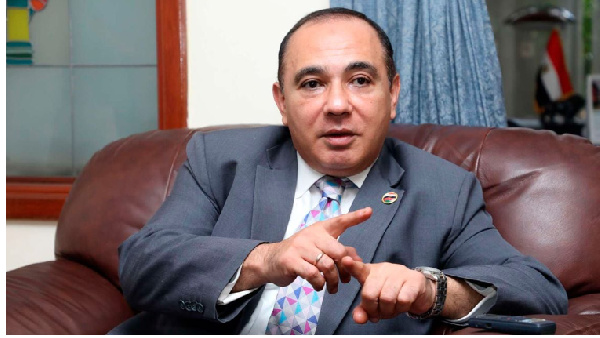 Egyptian Ambassador to Kenya Wael Nasr Eldin Attiya during the interview at the embassy in Nairobi