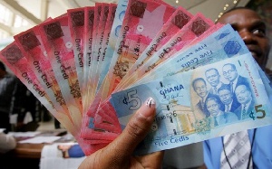 File photo of Ghana cedi notes