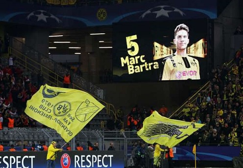 Dortmund defender Marc Bartra was wounded by the blasts