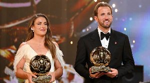 Harry Kane and Alexia Putellas win Player of the Year awards at the Ballon d’Or ceremony in London