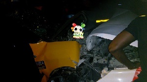 Edwin Gyimah suffers cuts in car crash