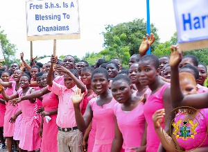 File photo of some free SHS beneficiaries