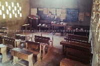 A furnished classroom