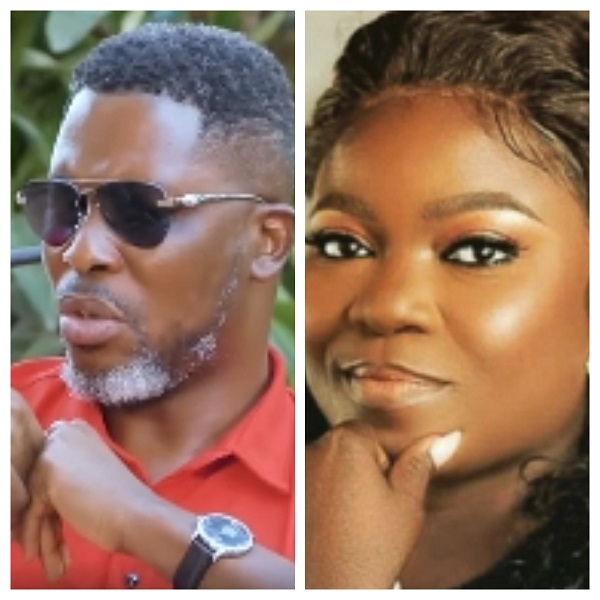 A photo collage of Kwame A Plus and media personality, Afia Pokua, Vim Lady