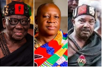 (From left) Asante Mamponghene, Goasomanhene and Asokore Mamponghene have all died