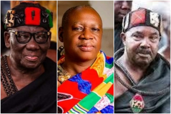 (From left) Asante Mamponghene, Goasomanhene and Asokore Mamponghene have all died