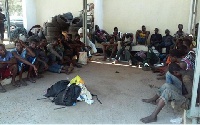 The 23 suspects arrested by the police in Koforidua
