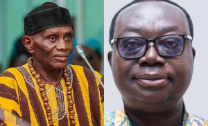 Oti Regional Minister, John Kwadwo Gyapong and Regional Director of Health Services, Dr Amo-Kodieh