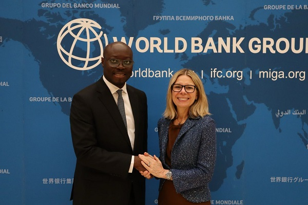 Dr Cassiel Ato Forson, Minister of Finance and World Bank’s MD of Operations, Anna Bjerde