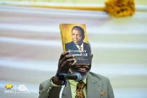 Pref. Stephen Addai with Kantinka Dr. Kwame Donkoh Fordwor autobiography