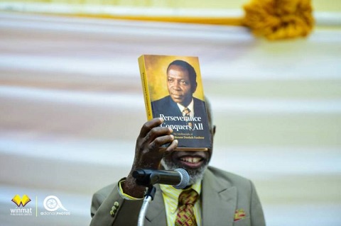 Pref. Stephen Addai with Kantinka Dr. Kwame Donkoh Fordwor autobiography