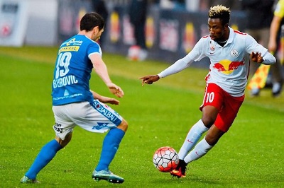 Samuel Tetteh in action