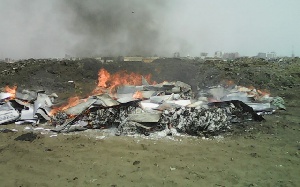 National Security and EC supervised the burning of the plates