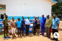 Zoomlion making a donation to schools