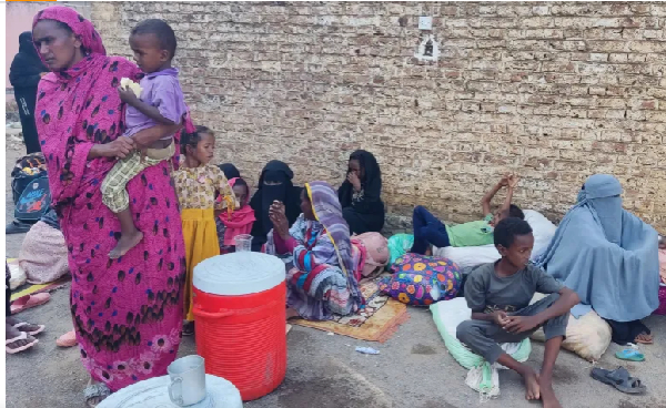 Millions of Sudanese people have been displaced by the conflict, with women and children facing a pl